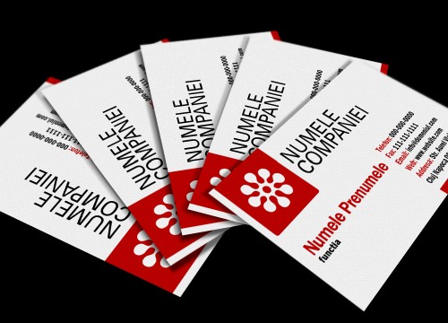 Preturi carti de vizita color imprimate pe o singura fata